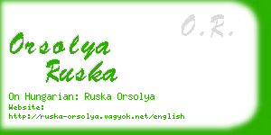 orsolya ruska business card